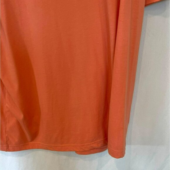 George Men's Short Sleeve Crew Neck Pullover Tee Size 3XL in Coral Orange - Picture 5 of 9